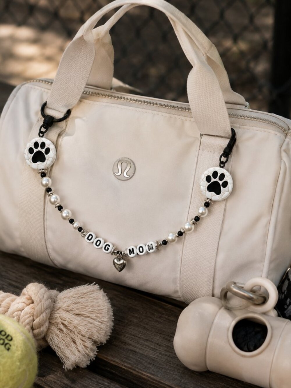 Dog Mom Bag Charm